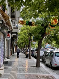 man on thessaloniki street