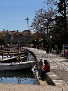 Budva Old Town People and Boats